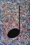 'B FLAT MINOR IV' Original MUSIC GRAFFITI Painting