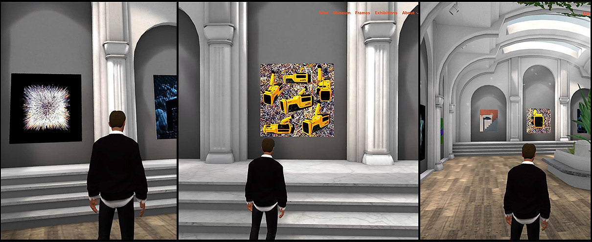 Virtual Digital Art exhibition at Musée Dezentral, Zeitwarp