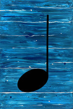 'A  MAJOR I' Original MUSIC GRAFFITI Painting